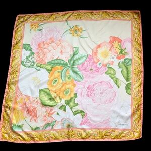 Valentino Floral Silk Scarf
